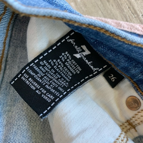 • 7 For All Mankind • Roxanne Straight-Leg Ankle Stripe Denim Jeans • 26 • $229 - Picture 9 of 15